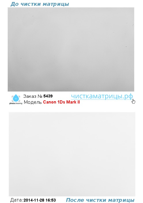 Чистка матрицы Canon 1Ds Mark II