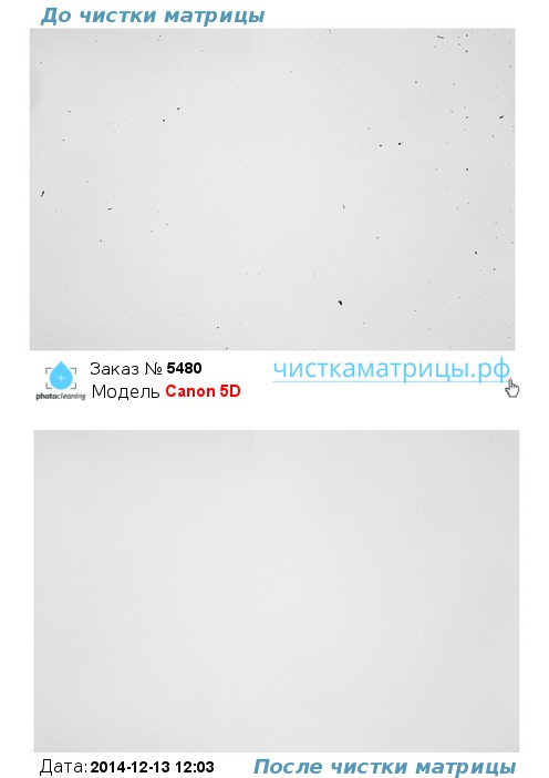Чистка матрицы Canon 5D