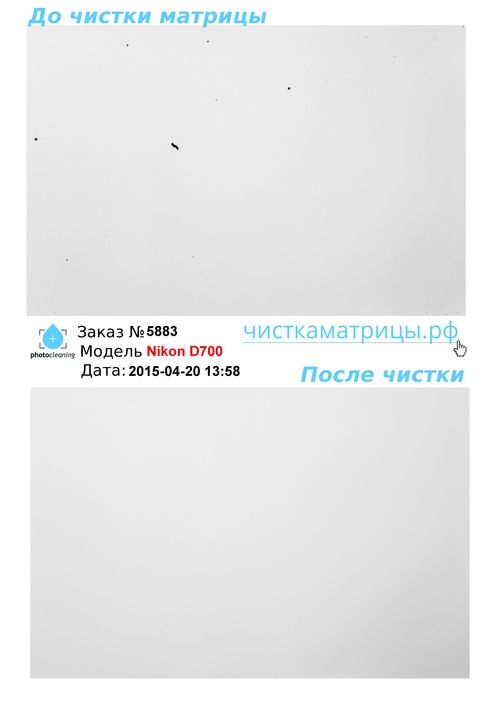 Чистка матрицы Nikon D700 Чистка матрицы Nikon D700