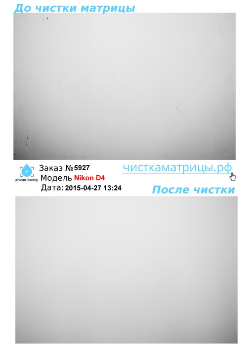 Чистка матрицы Nikon D4 Чистка матрицы Nikon D4