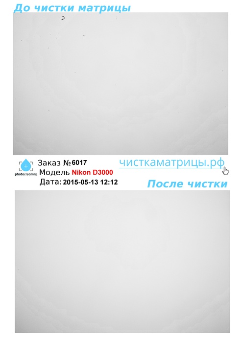 Чистка матрицы Nikon D3000 Чистка матрицы Nikon D3000