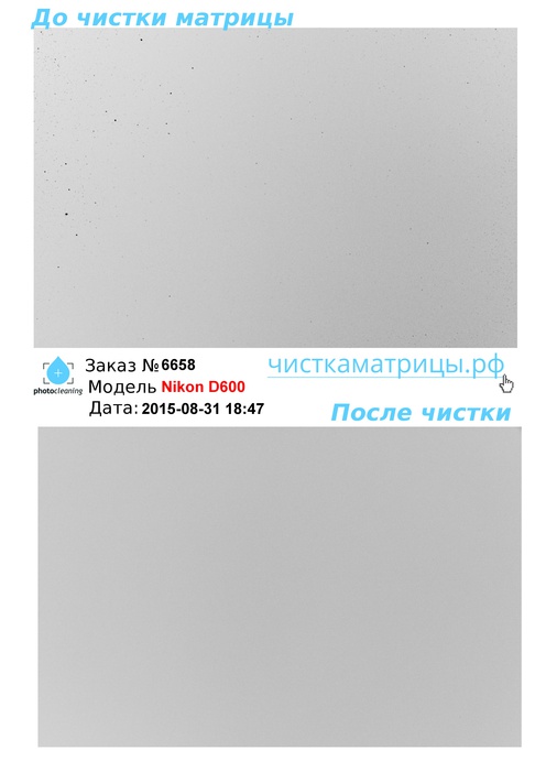Чистка матрицы Nikon D600 Чистка матрицы Nikon D600