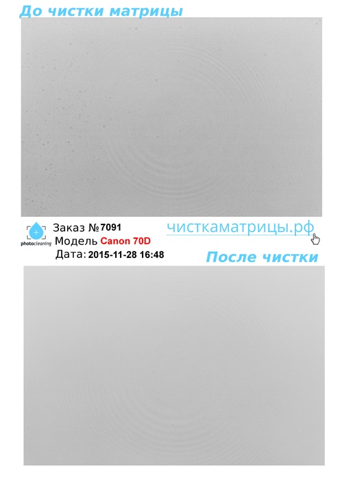 Чистка матрицы Canon 70D Чистка матрицы Canon 70D