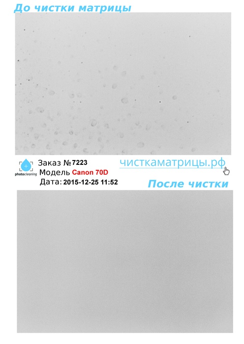 Чистка матрицы Canon 70D Чистка матрицы Canon 70D