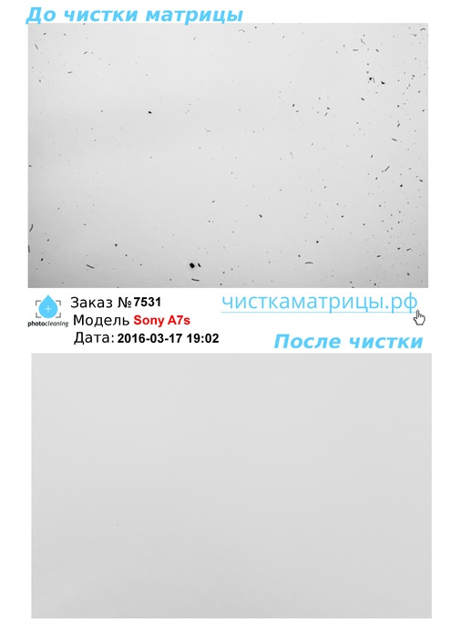 Чистка матрицы Sony A7s Чистка матрицы Sony A7s