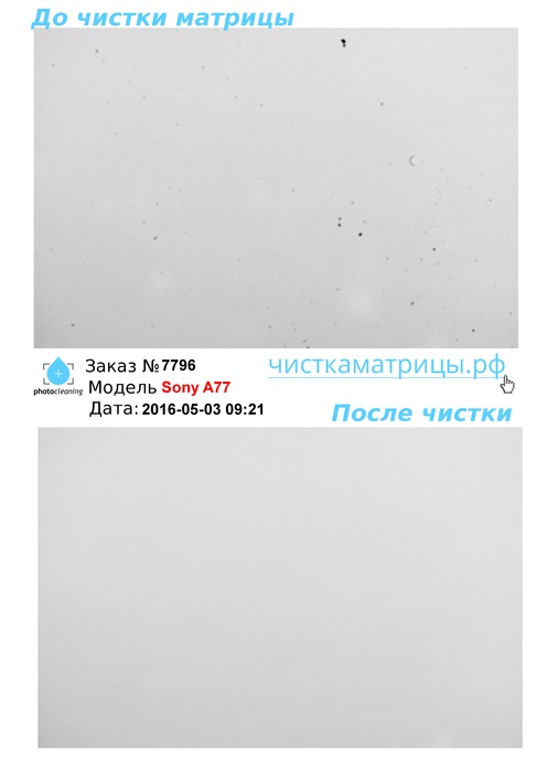 Чистка матрицы Sony A77 Чистка матрицы Sony A77