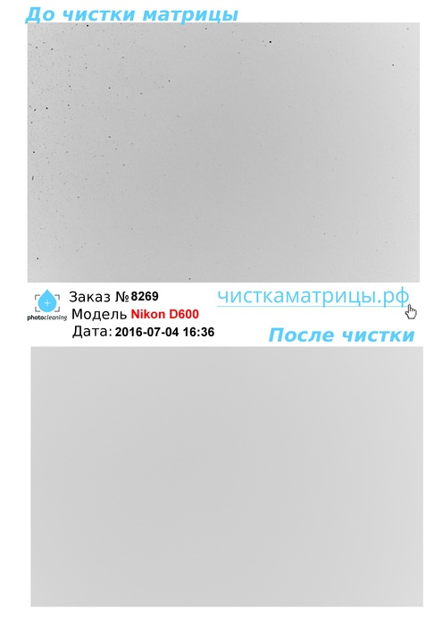 Чистка матрицы Nikon D600 Чистка матрицы Nikon D600
