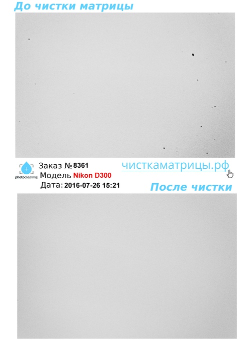 Чистка матрицы Nikon D300 Чистка матрицы Nikon D300