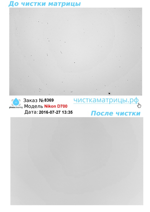 Чистка матрицы Nikon D700 Чистка матрицы Nikon D700