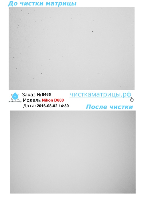 Чистка матрицы Nikon D600 Чистка матрицы Nikon D600