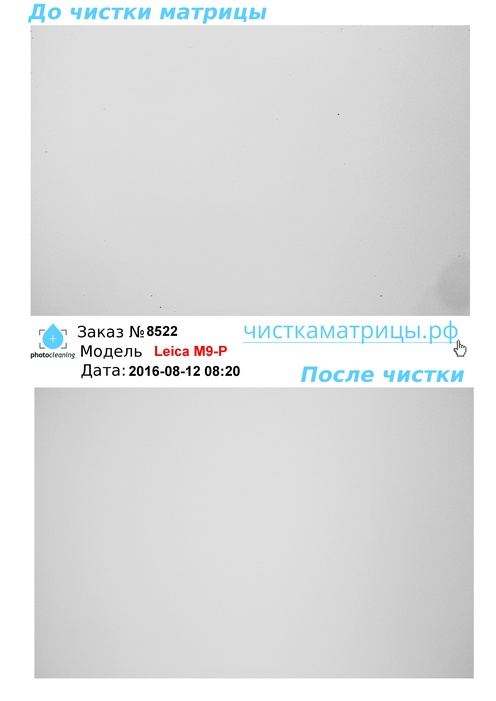Чистка матрицы Leica M9-P Чистка матрицы Leica M9-P