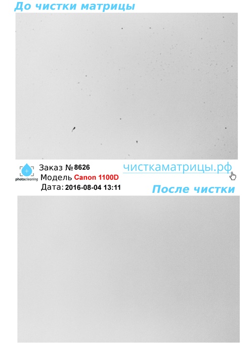 Чистка матрицы Canon 1100D Чистка матрицы Canon 1100D