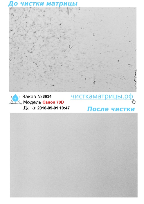 Чистка матрицы Canon 70D Чистка матрицы Canon 70D