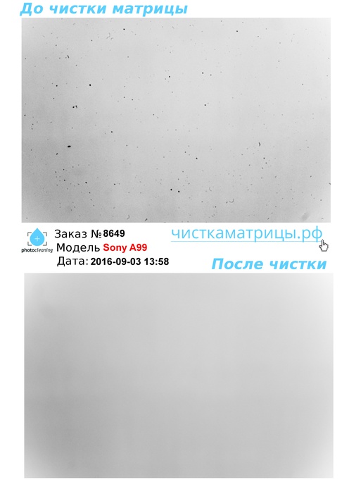 Чистка матрицы Sony A99 Чистка матрицы Sony A99