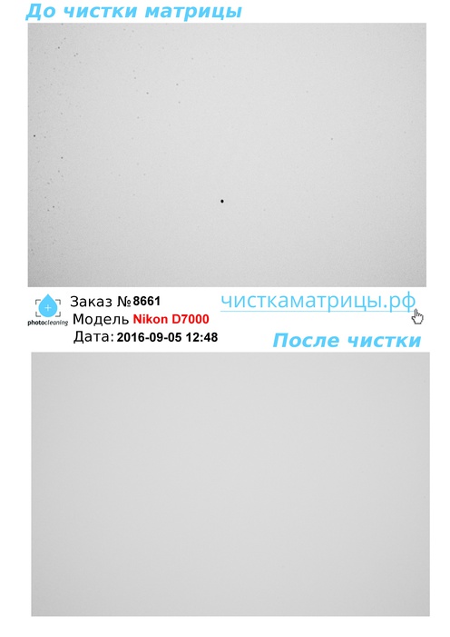 Чистка матрицы Nikon D7000 Чистка матрицы Nikon D7000