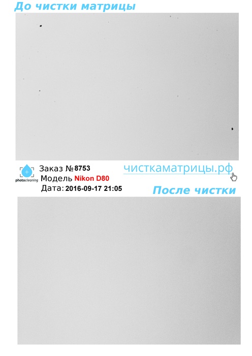 Чистка матрицы Nikon D80 Чистка матрицы Nikon D80