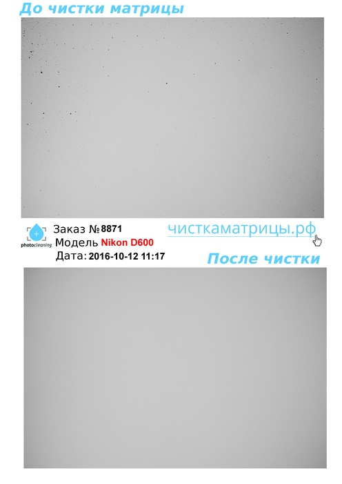 Чистка матрицы Nikon D600 Чистка матрицы Nikon D600