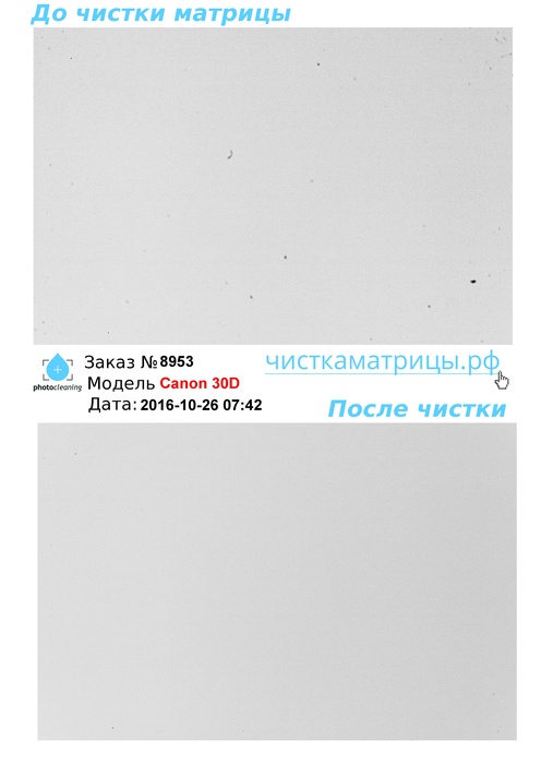 Чистка матрицы Canon 30D Чистка матрицы Canon 30D