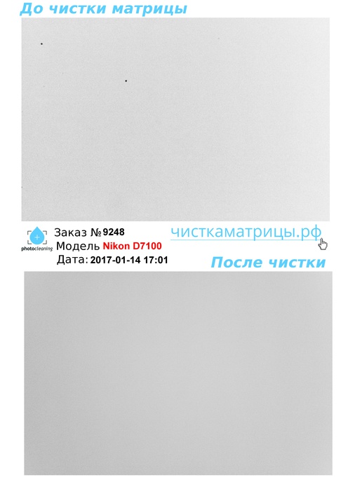 Чистка матрицы Nikon D7100 Чистка матрицы Nikon D7100