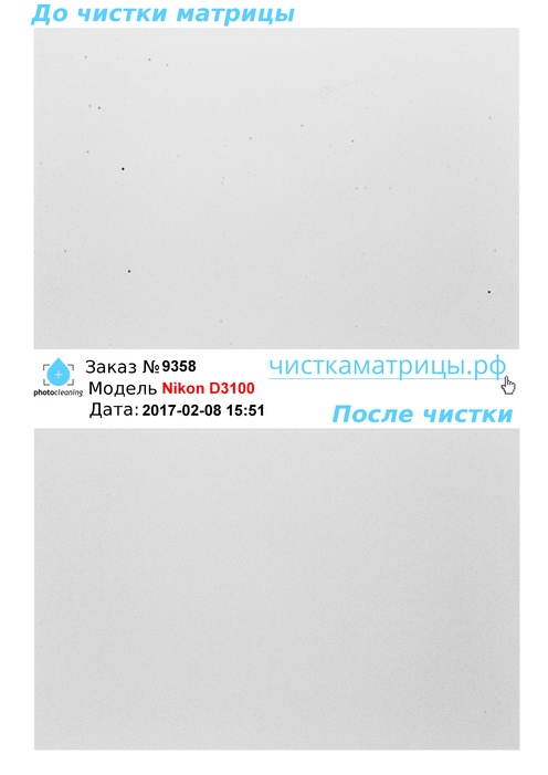 Чистка матрицы Nikon D3100 Чистка матрицы Nikon D3100