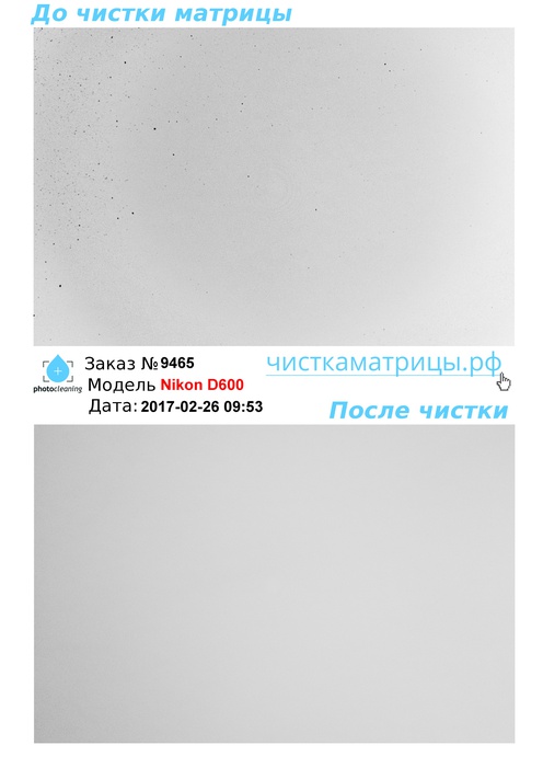 Чистка матрицы Nikon D600 Чистка матрицы Nikon D600