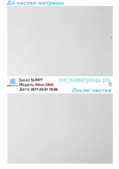 Чистка матрицы Nikon D600 Чистка матрицы Nikon D600
