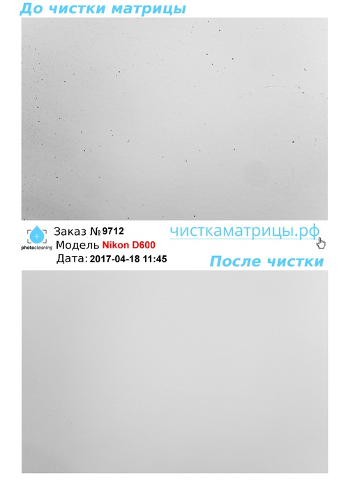 Чистка матрицы Nikon D600 Чистка матрицы Nikon D600