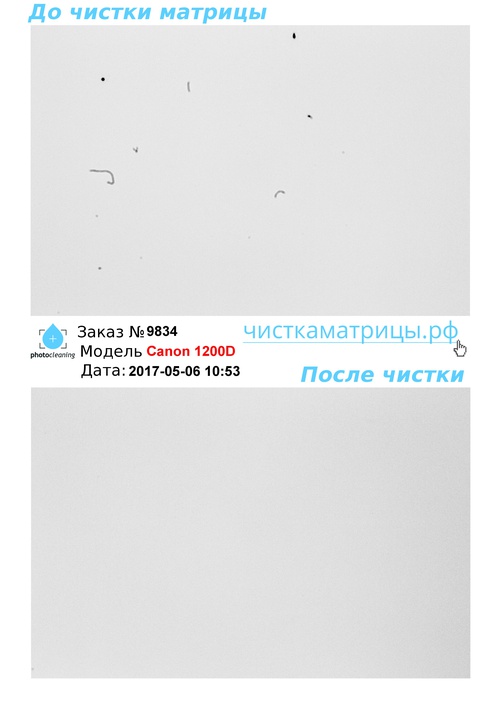 Чистка матрицы Canon 1200D Чистка матрицы Canon 1200D