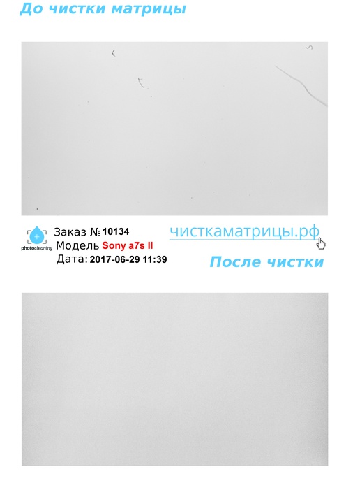 Чистка матрицы Sony a7s II Чистка матрицы Sony a7s II