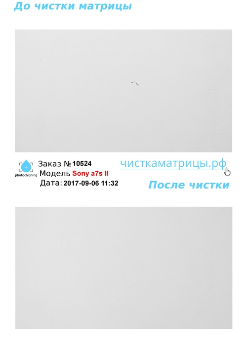 Чистка матрицы Sony a7s II Чистка матрицы Sony a7s II