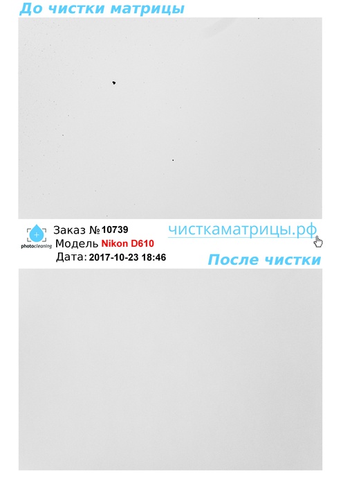 Чистка матрицы Nikon D610 Чистка матрицы Nikon D610