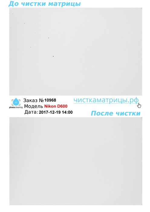 Чистка матрицы Nikon D600 Чистка матрицы Nikon D600