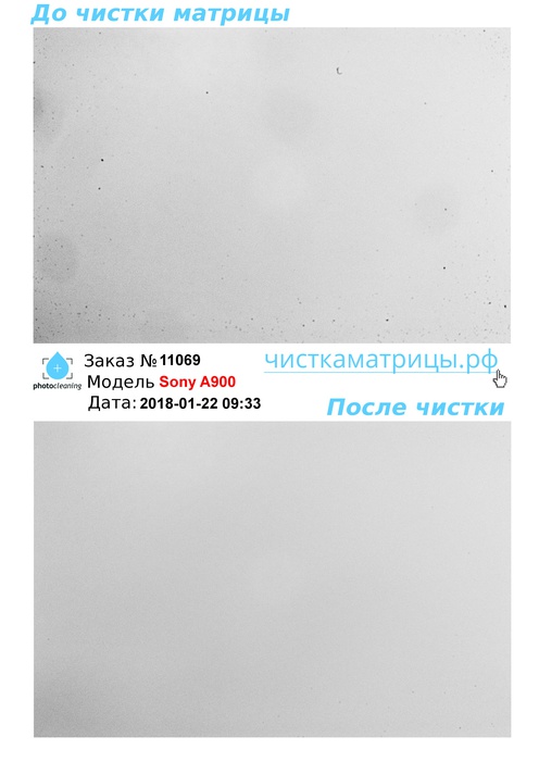 Чистка матрицы Sony A900 Чистка матрицы Sony A900