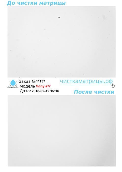 Чистка матрицы Sony a7r Чистка матрицы Sony a7r