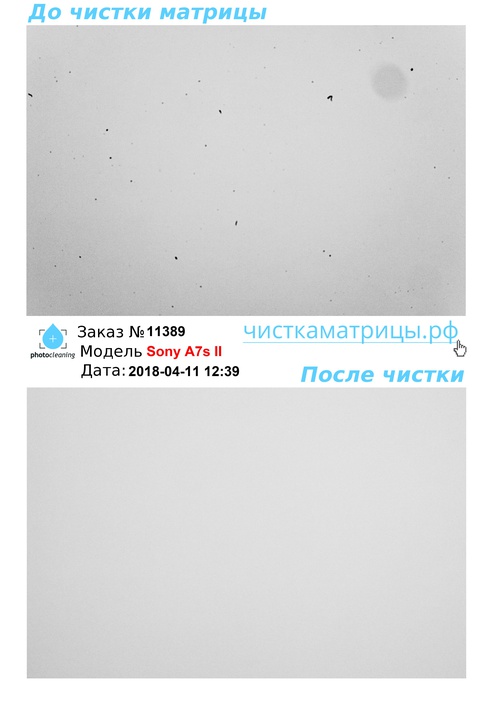 Чистка матрицы Sony A7s II Чистка матрицы Sony A7s II