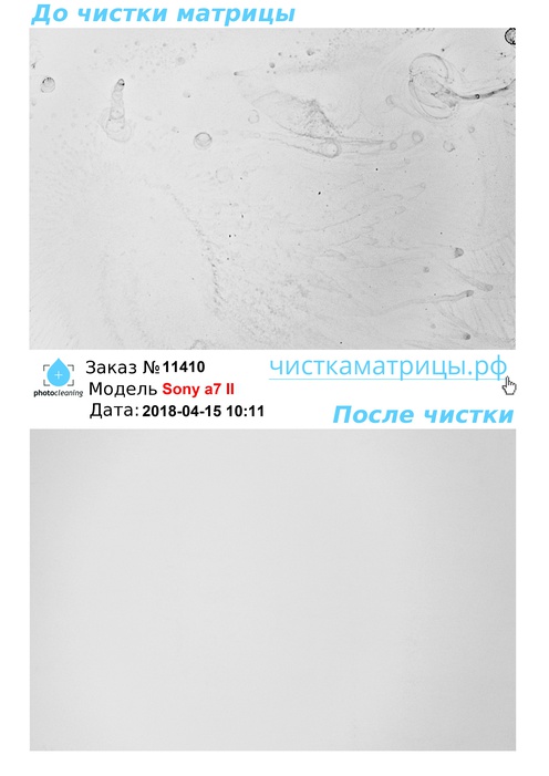 Чистка матрицы Sony a7 II Чистка матрицы Sony a7 II