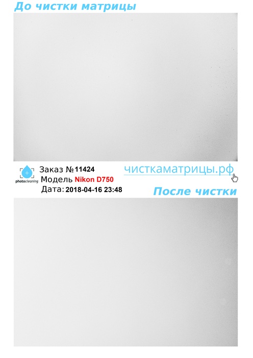 Чистка матрицы Nikon D750 Чистка матрицы Nikon D750