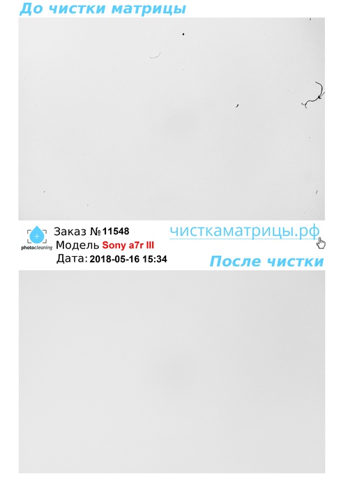 Чистка матрицы Sony a7r III Чистка матрицы Sony a7r III