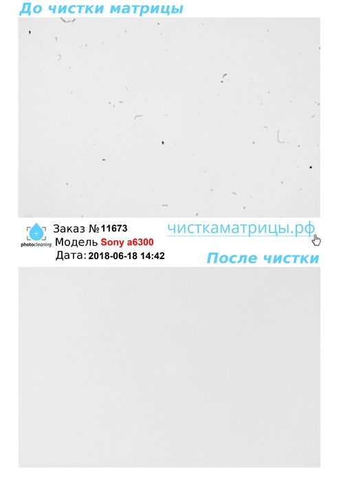 Чистка матрицы Sony a6300 Чистка матрицы Sony a6300