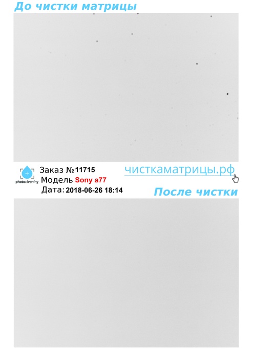 Чистка матрицы Sony a77 Чистка матрицы Sony a77