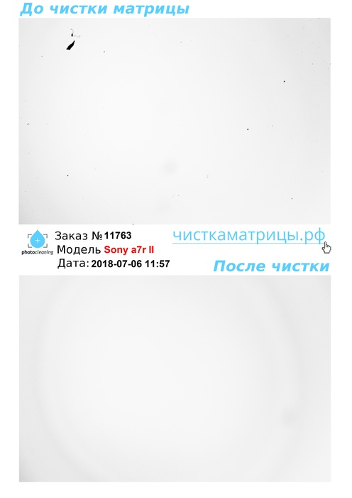 Чистка матрицы Sony a7r II Чистка матрицы Sony a7r II