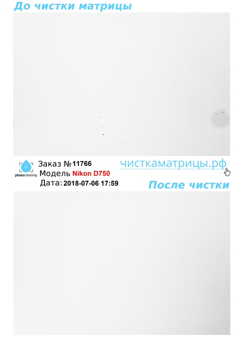 Чистка матрицы Nikon D750 Чистка матрицы Nikon D750