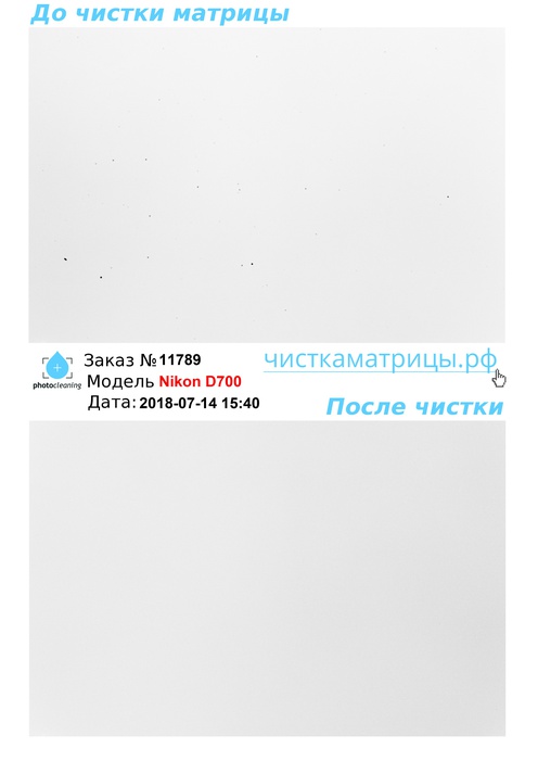 Чистка матрицы Nikon D700 Чистка матрицы Nikon D700