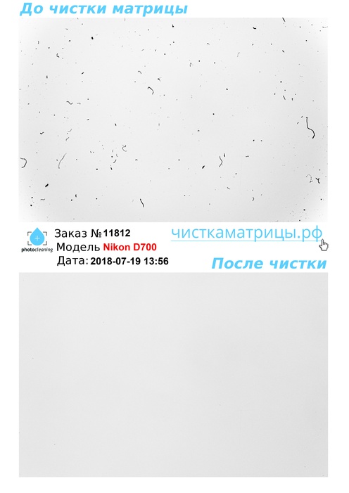 Чистка матрицы Nikon D700 Чистка матрицы Nikon D700