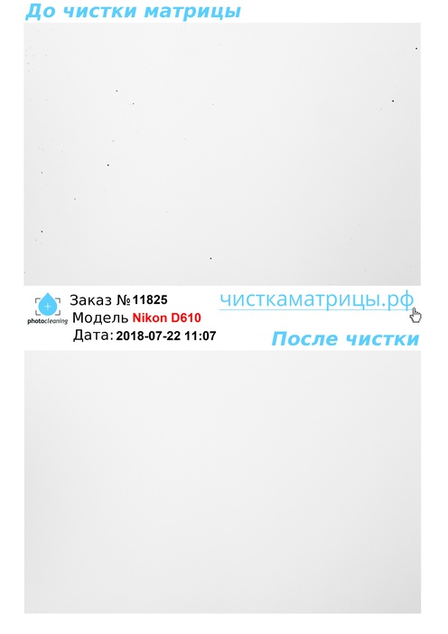 Чистка матрицы Nikon D610 Чистка матрицы Nikon D610
