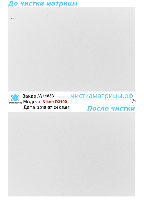 Чистка матрицы Nikon D3100 Чистка матрицы Nikon D3100