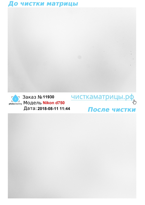 Чистка матрицы Nikon d750 Чистка матрицы Nikon d750